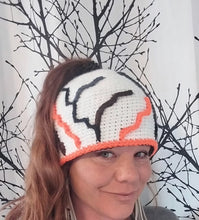 Load image into Gallery viewer, Women's Snow Camo Ponytail Beanie