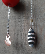 Load image into Gallery viewer, Asymmetrical Worm and Bobber Earrings