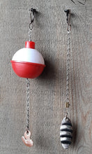 Load image into Gallery viewer, Asymmetrical Worm and Bobber Earrings