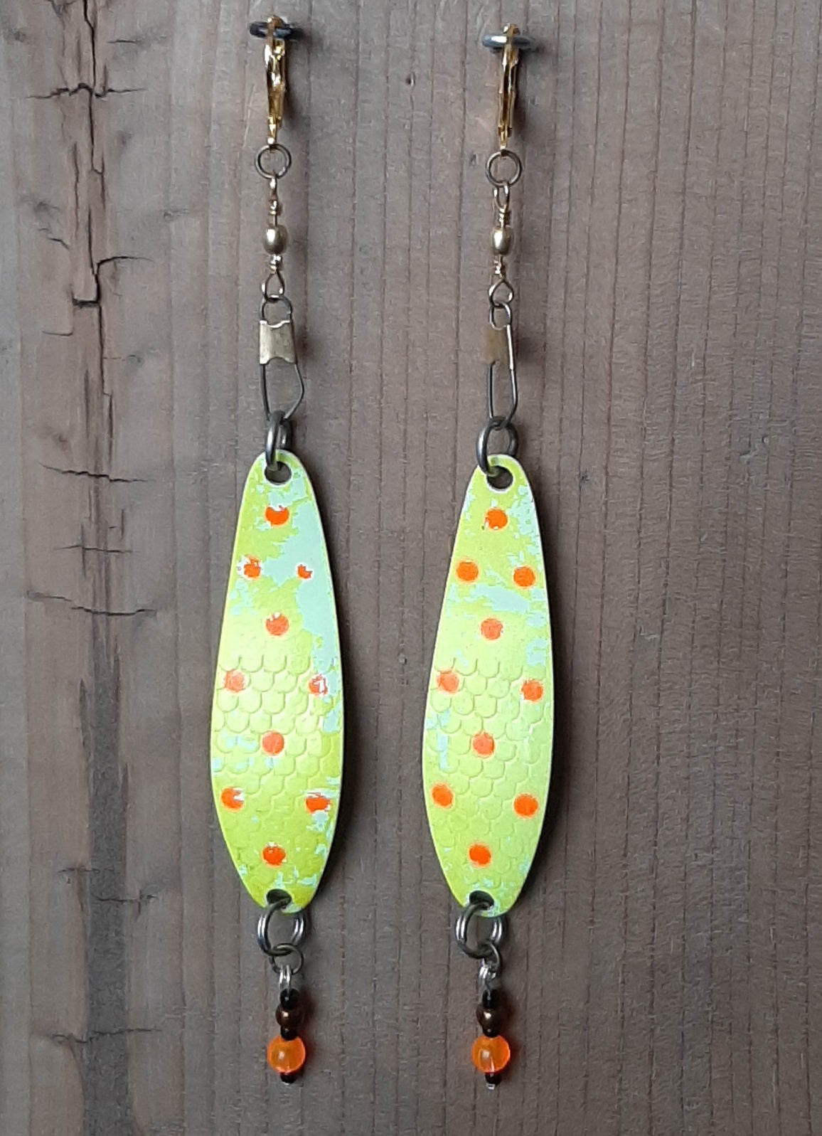 fish lure earrings Vintage Needlefish lure earrings