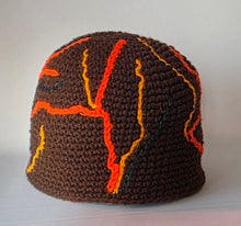 Load image into Gallery viewer, Brown &amp; Orange Tree Camo Beanie

