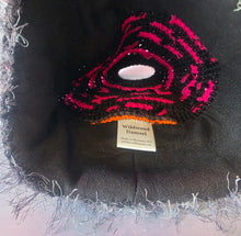 Load image into Gallery viewer, Women's Neon &amp; Black Ponytail Beanie
