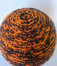 Load image into Gallery viewer, Blaze Orange &amp; Black Camo Beanie
