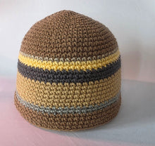 Load image into Gallery viewer, Tan and Grey Beanie
