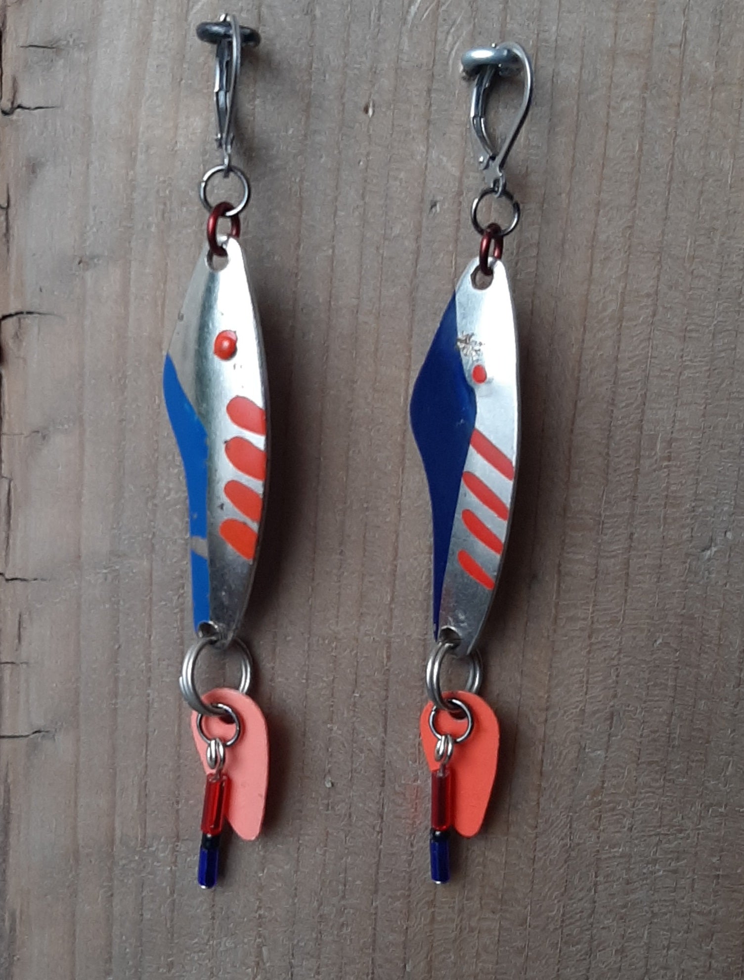 Red white and blue earrings and bracelet – Wildwood Damsel
