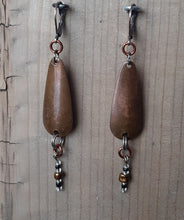 Load image into Gallery viewer, Vintage copper lure earrings
