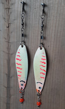 Load image into Gallery viewer, Vintage glow lure earrings
